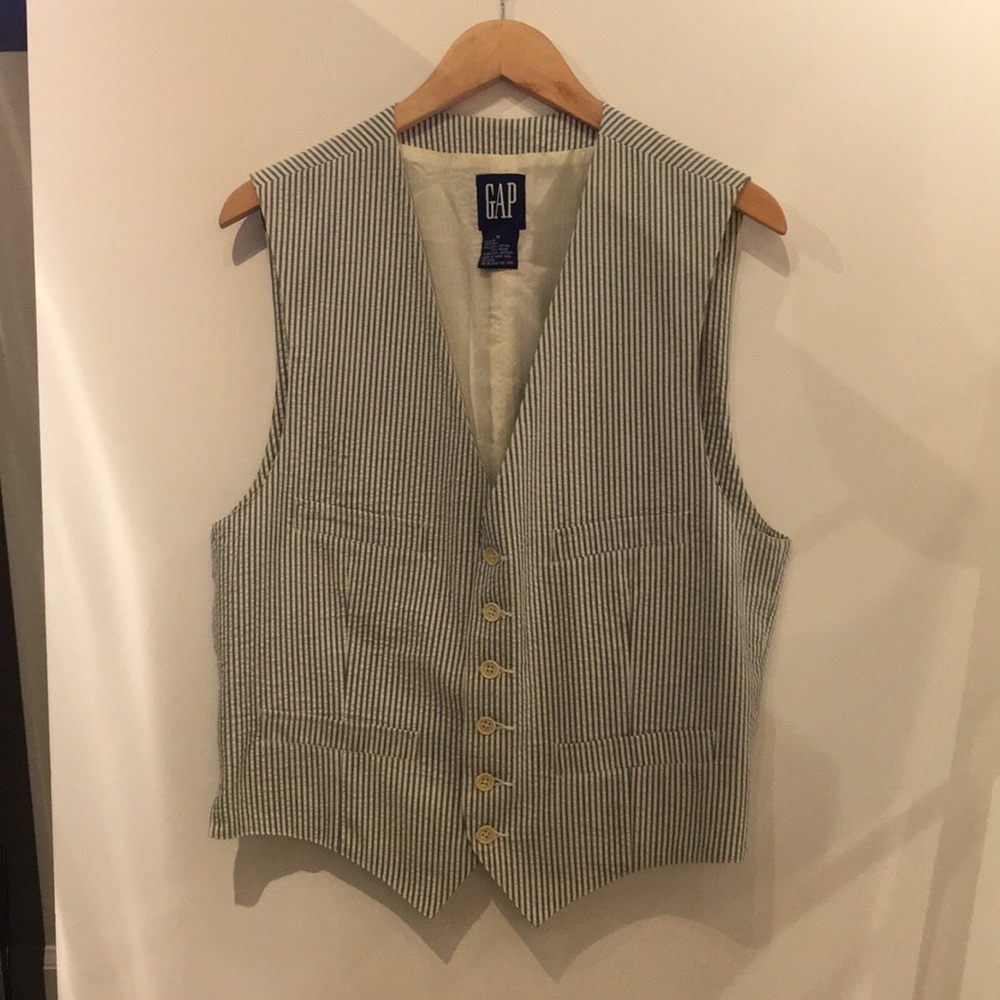 Seersucker vest